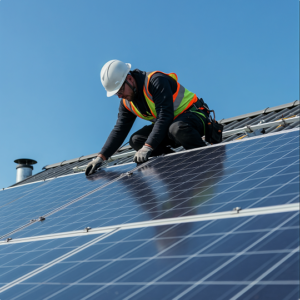 Instalação de Sistema Fotovoltaico com 4 Painéis